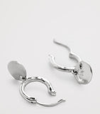 Monica Vinader mini disc huggie earrings sterling silver - British product