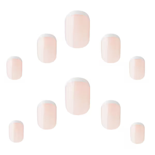Pack of False Nails French Style 114 Squoval Shape - British product