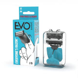 EvoShave Series 3 System Razor Starter Pack in Aqua Blue GOODS Superdrug   