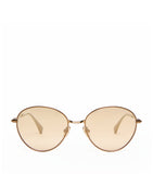 Max Mara metal oval sunglasses with carrying case (British brand)