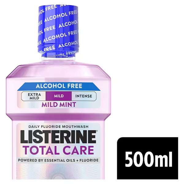 Listerine Zero Alcohol Mouthwash Smooth Mint 500ml, UK version