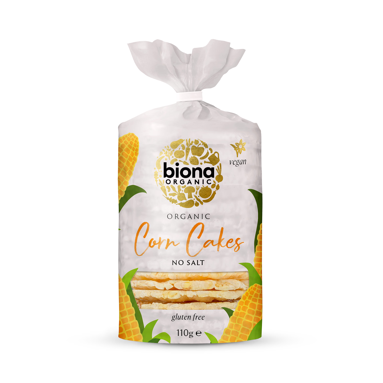 Biona Organic Corn Cakes No Salt 100g (British brand)