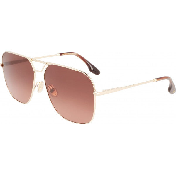 Victoria Beckham VB217S brown metal frame sunglasses, UK version