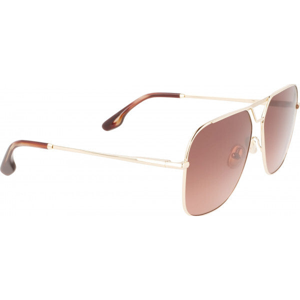 Victoria Beckham VB217S brown metal frame sunglasses, UK version
