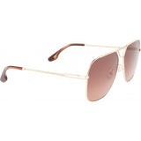 Victoria Beckham VB217S brown metal frame sunglasses, UK version