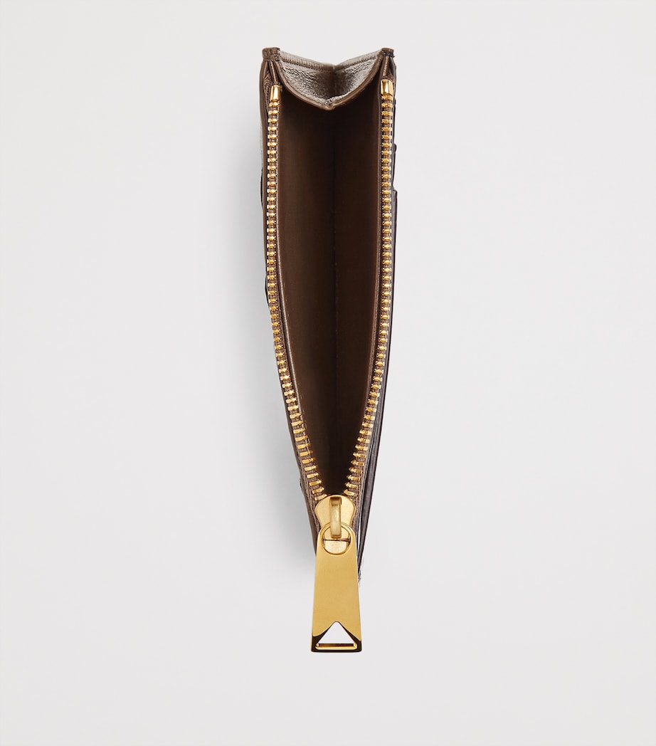 Bottega Veneta leather Intrecciato zipped card case (British brand)