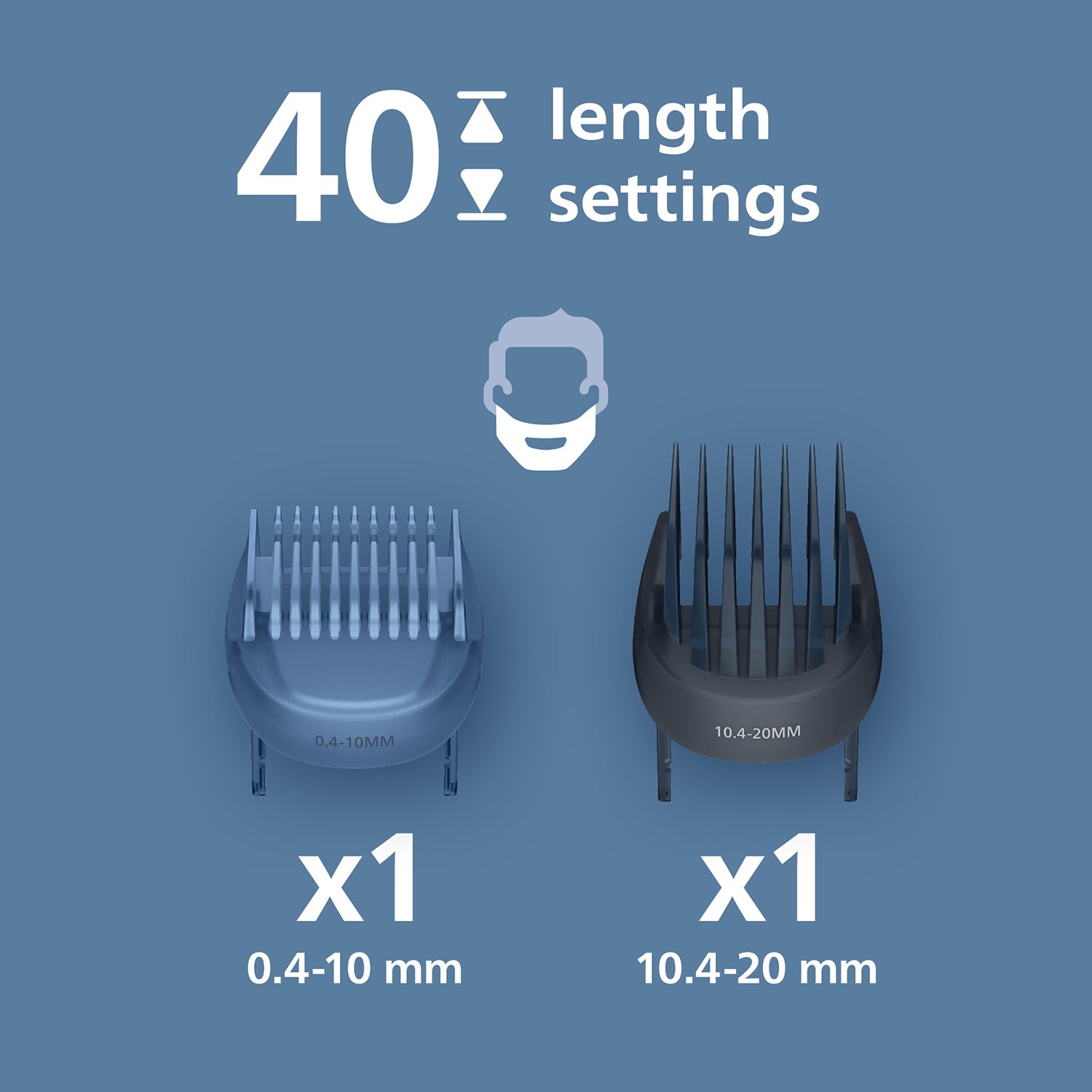 Philips Series 7000 beard trimmer with hair collector (British brand)