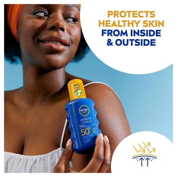 NIVEA SUN Suncream Spray Protect & Moisture SPF50+ 200ml GOODS Superdrug   