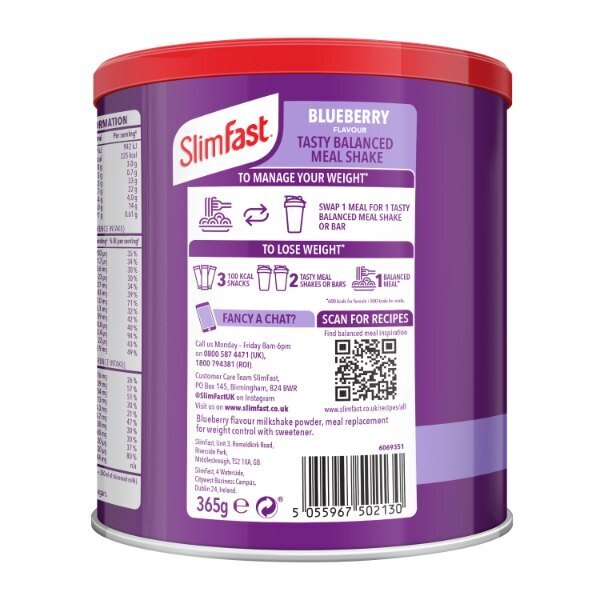 Slimfast Powder Blueberry 365G GOODS Superdrug   