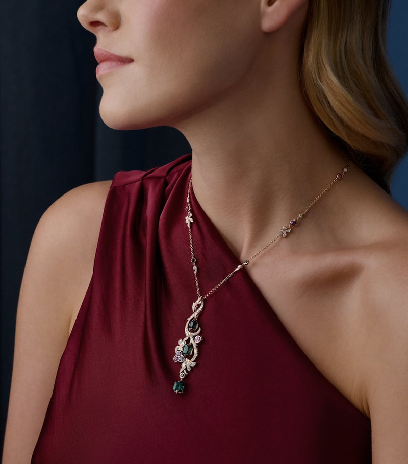 Boodles Royal Damask pendant necklace, UK version