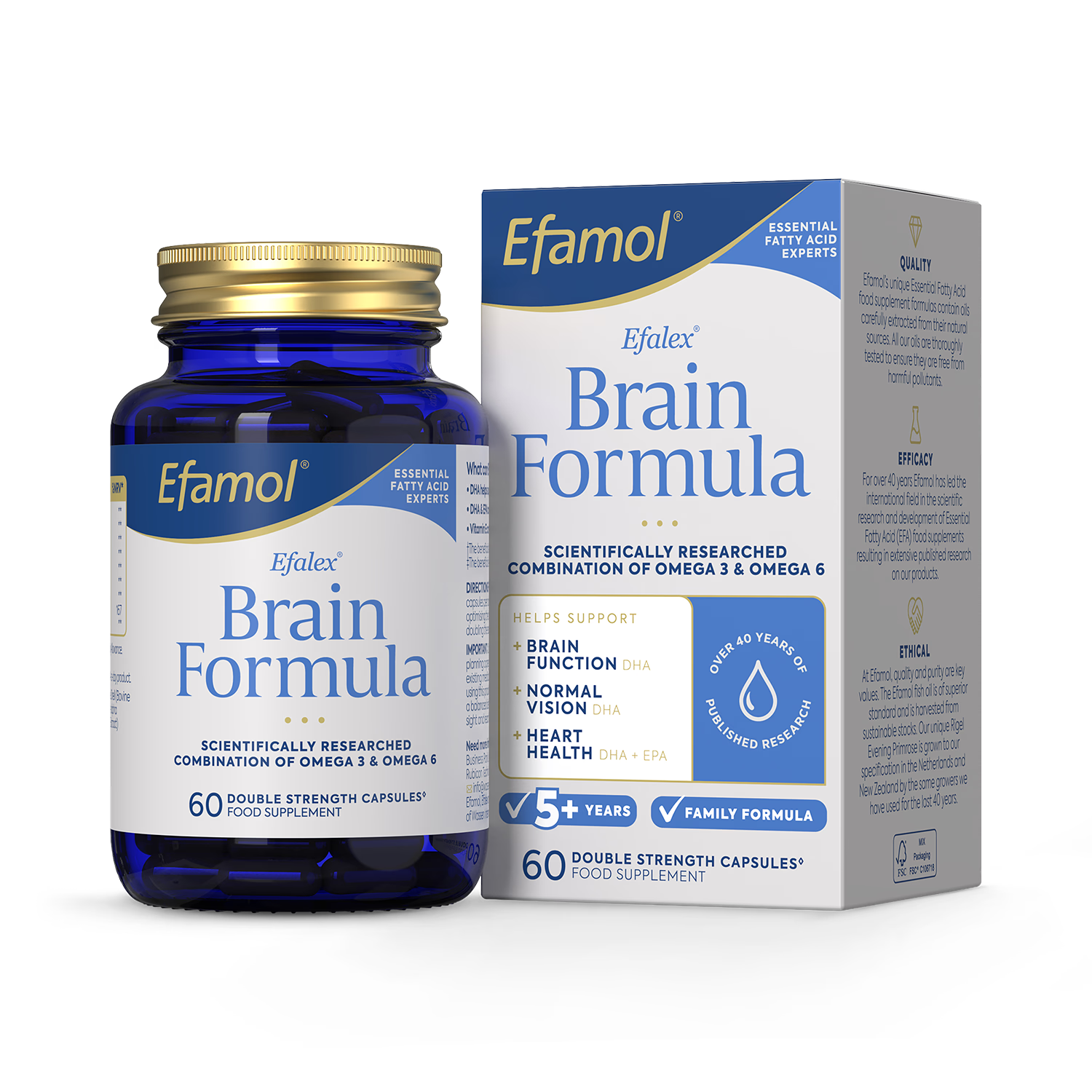 Efalex Brain Formula 60 capsules - British product