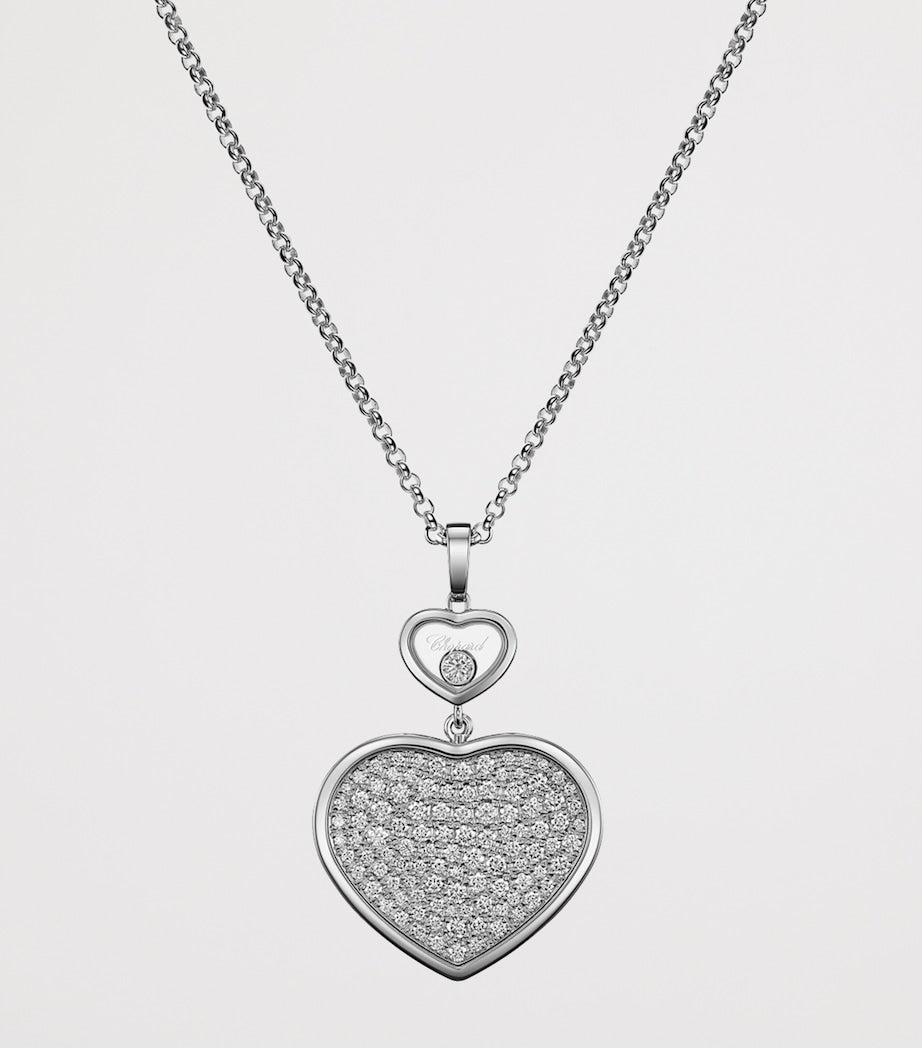 Chopard white gold diamond pendant - British product