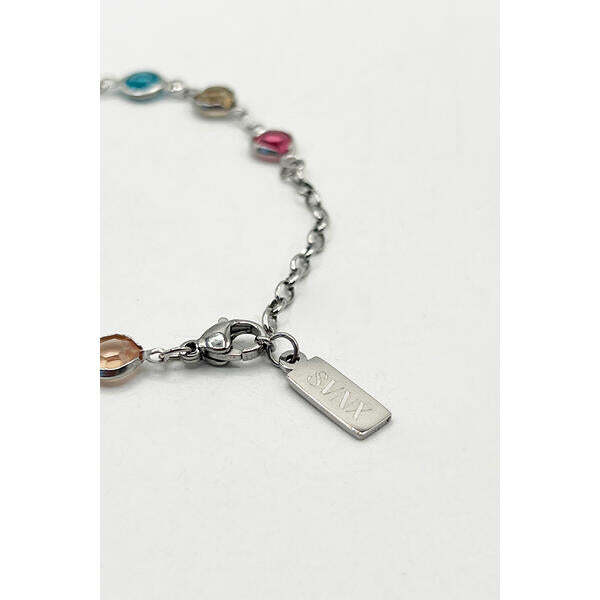 SVNX multicolour crystal bracelet gift boxed, UK version