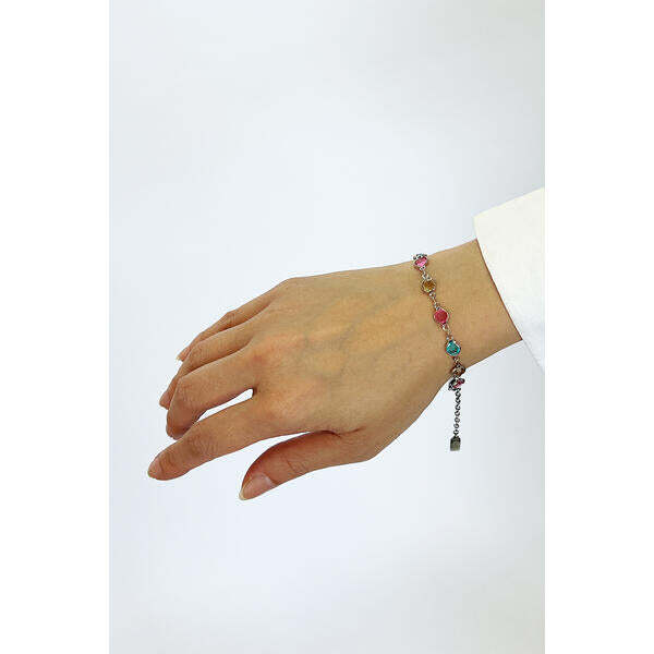 SVNX multicolour crystal bracelet gift boxed, UK version