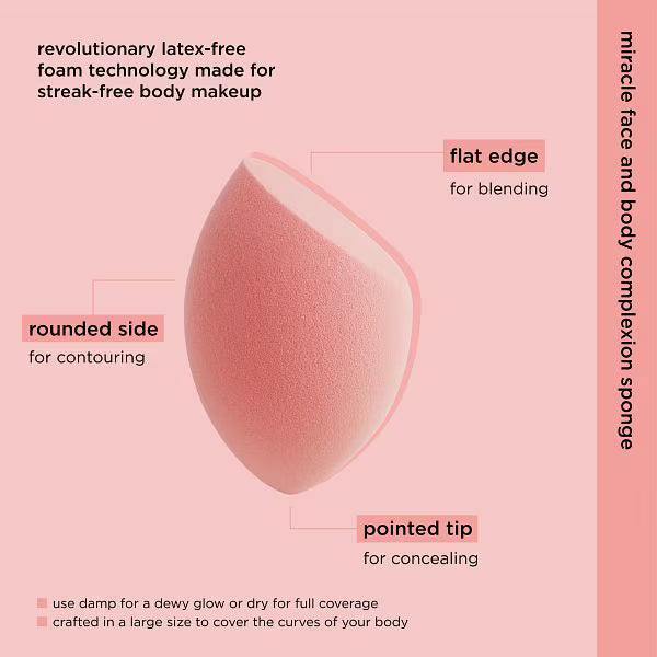 Real Techniques Miracle Body Complexion Sponge, imported from the UK