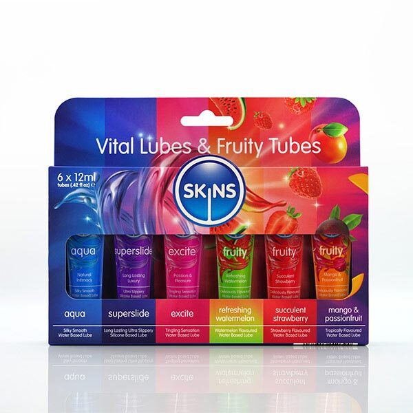 Skins Travel Lube Multipack - Fruity Tubes & Vital Lubes GOODS Superdrug   