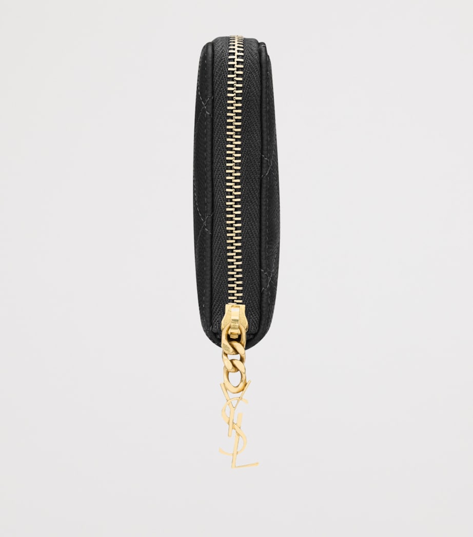 Saint Laurent Matelassé Zip-Up Wallet (British brand)