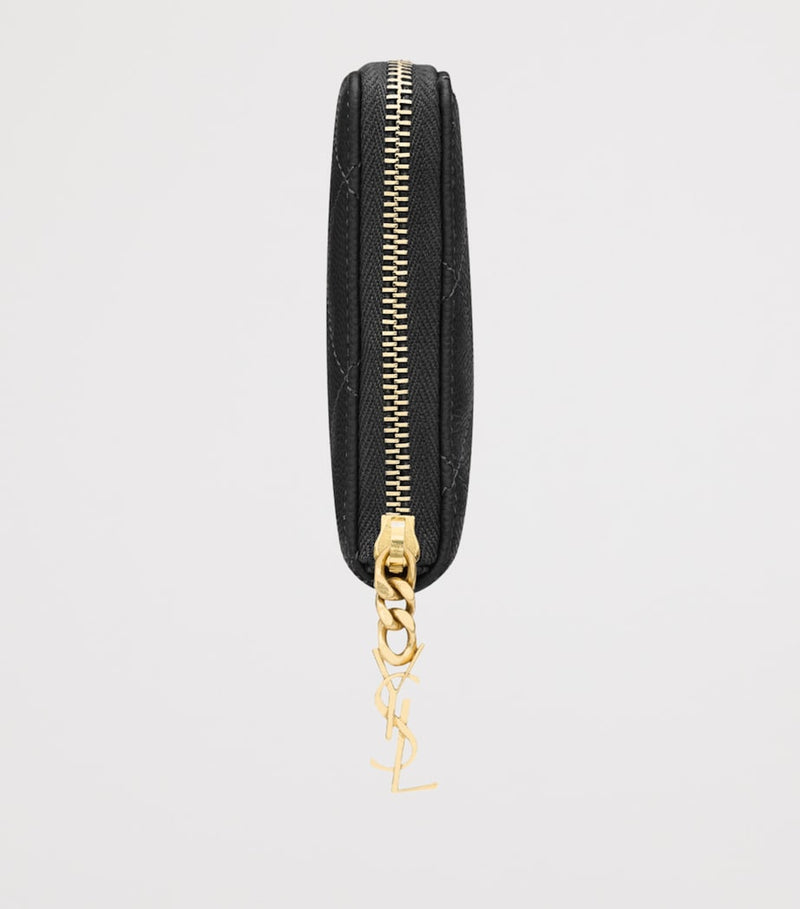 Saint Laurent Matelassé Zip-Up Wallet (British brand)