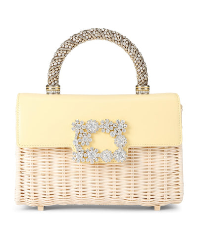 Harrods Roger Vivier Mini Rattan Top-Handle Bag- Buy online at McGrocer