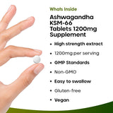 Ashwagandha KSM-66 1200mg Root Extract - 365 Vegan Tablets GOODS Superdrug   