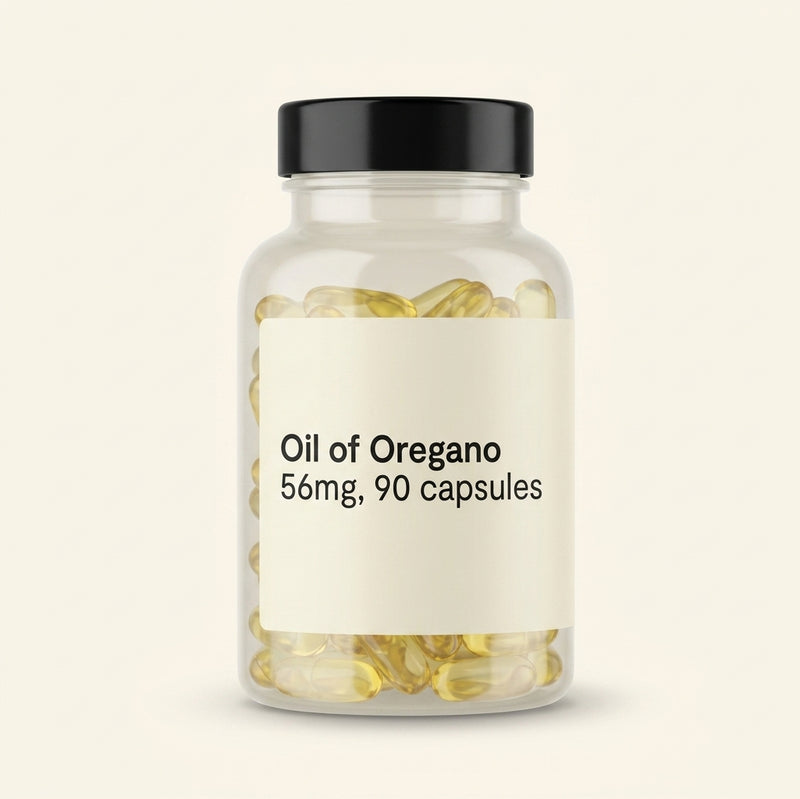 Holland & Barrett oregano oil 56mg capsules 90 count (British brand)