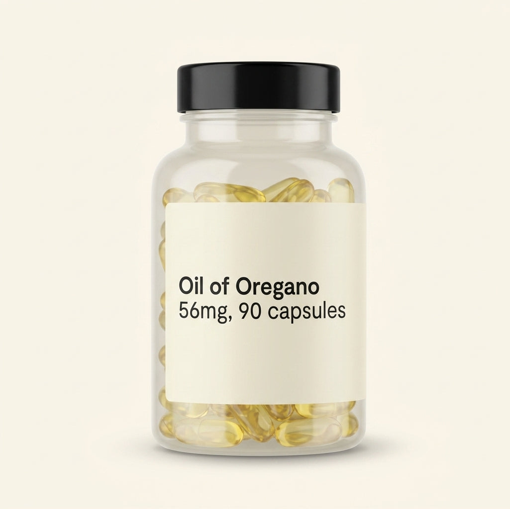 Holland & Barrett oregano oil 56mg capsules 90 count (British brand)