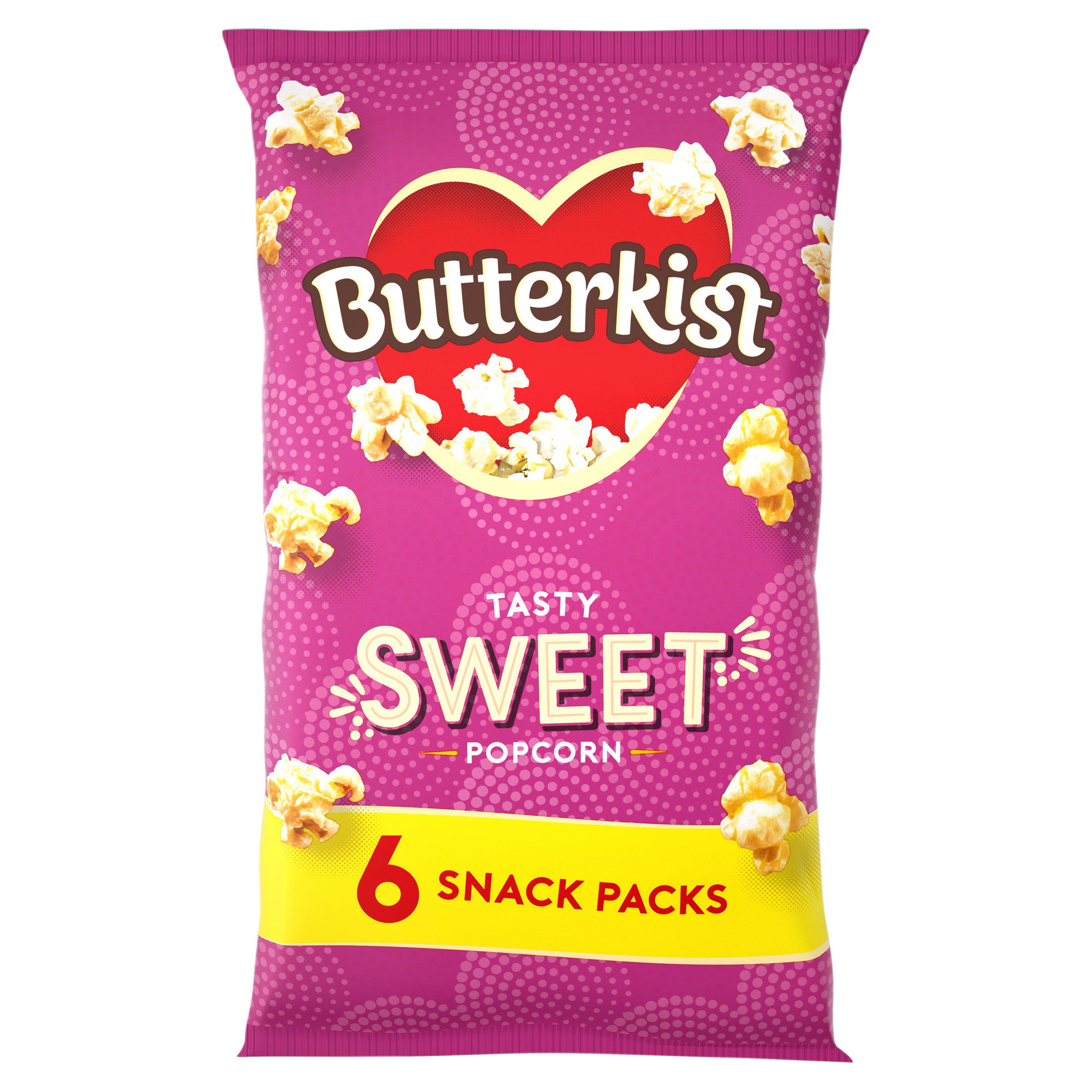 Butterkist Popcorn, Sweet Cinema Style 6x12g GOODS Sainsburys   