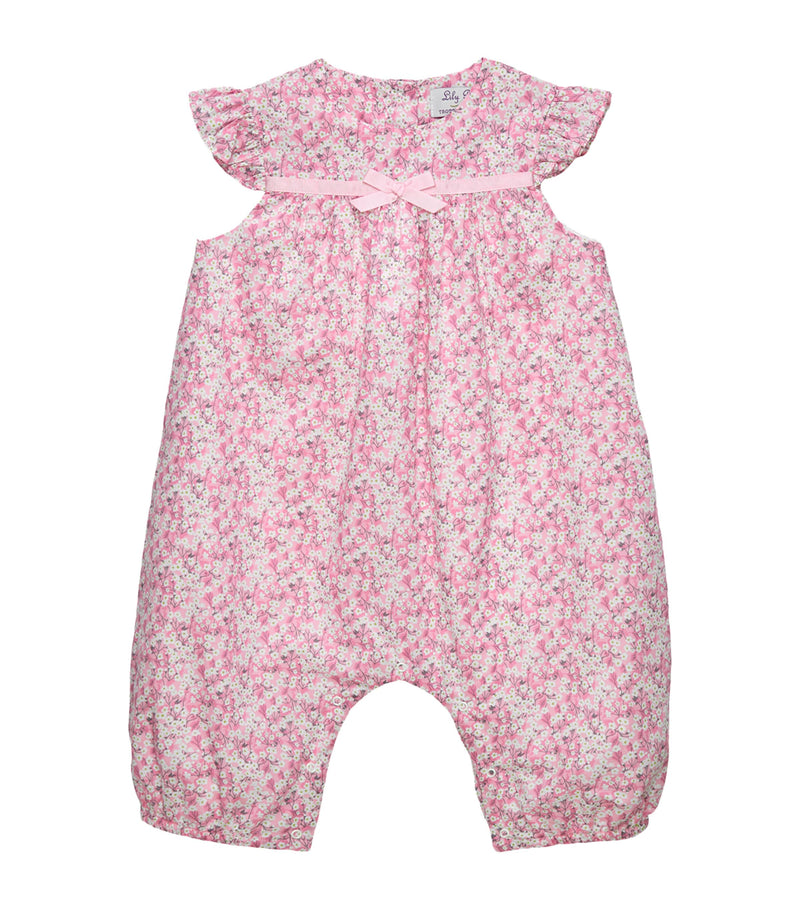 Trotters cotton Liberty print playsuit for infants 3-24 months (British brand)