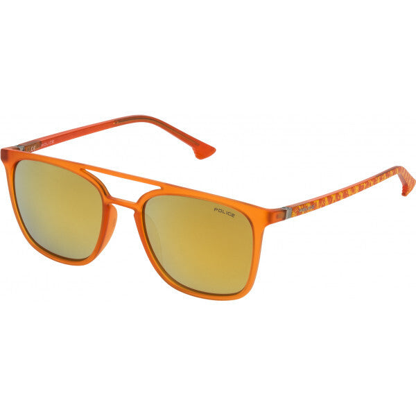 Police Orange SPL366M designer sunglasses with injected frame (British brand)