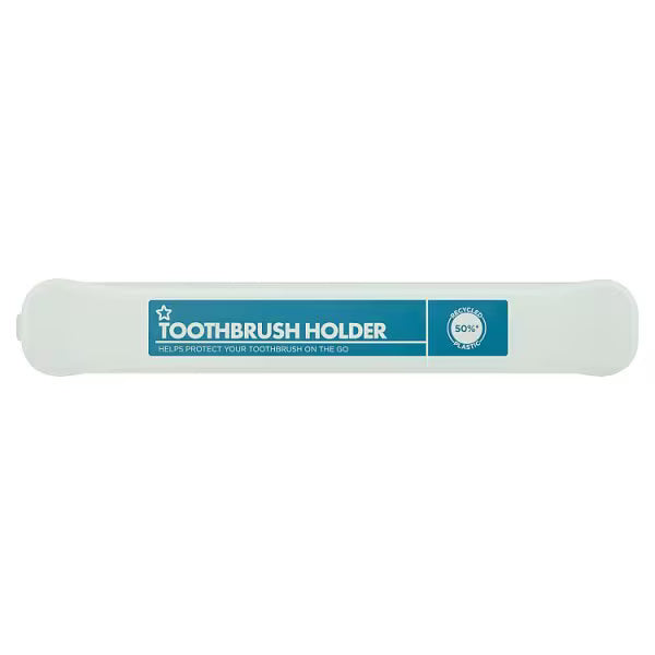 Superdrug toothbrush holder travel jar (British brand)
