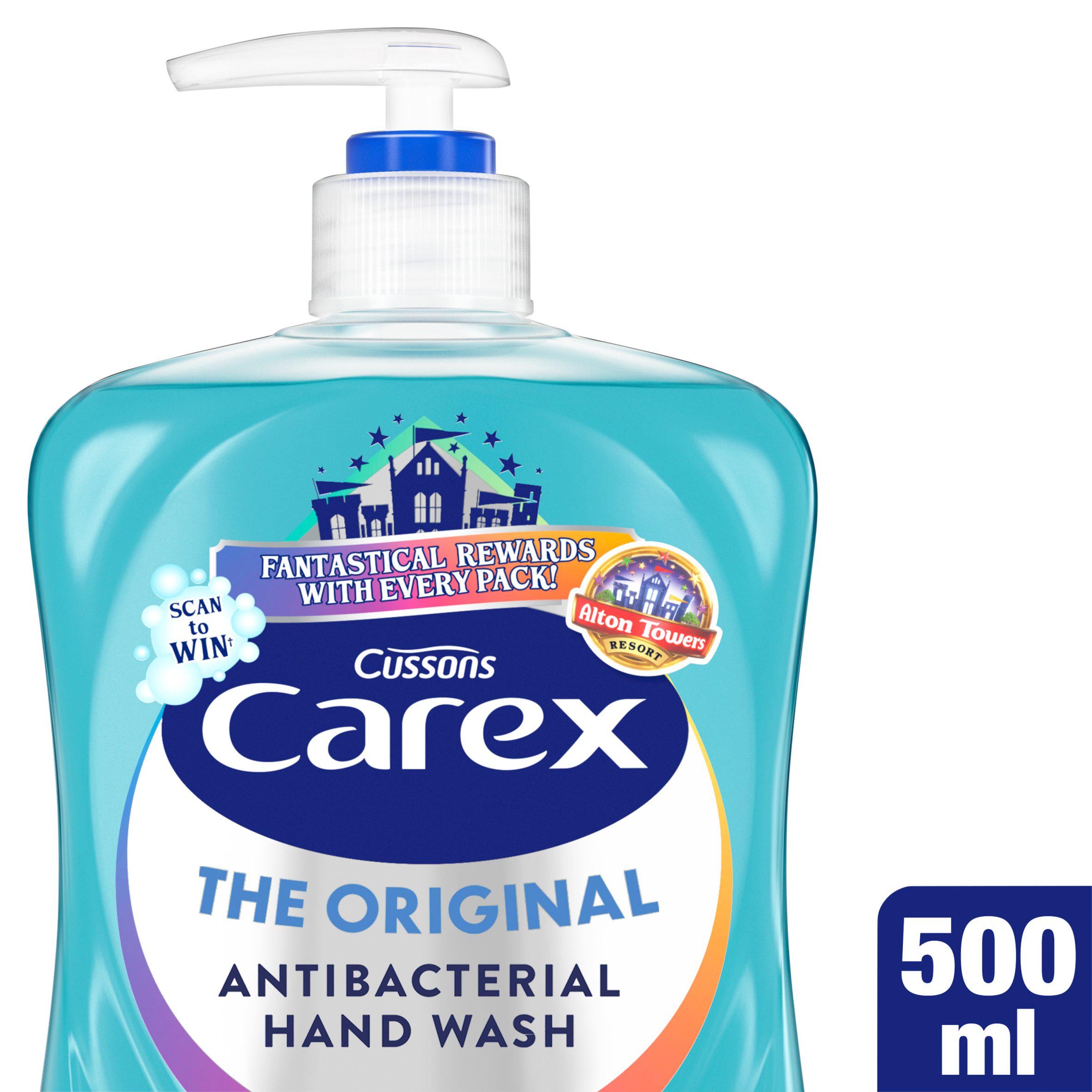 Carex Original Antibacterial Gentle & Effective Liquid Hand Wash Soap 500ml GOODS Sainsburys   