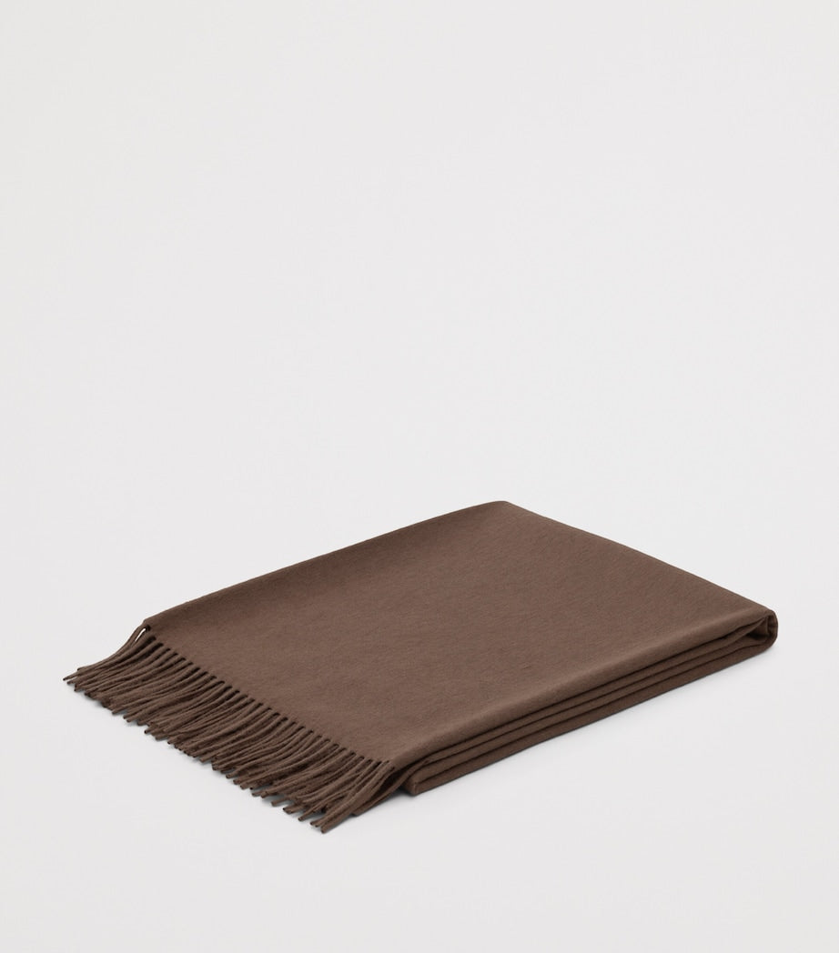 Begg x Co cashmere Arran solid throw 147x183cm, imported from the UK