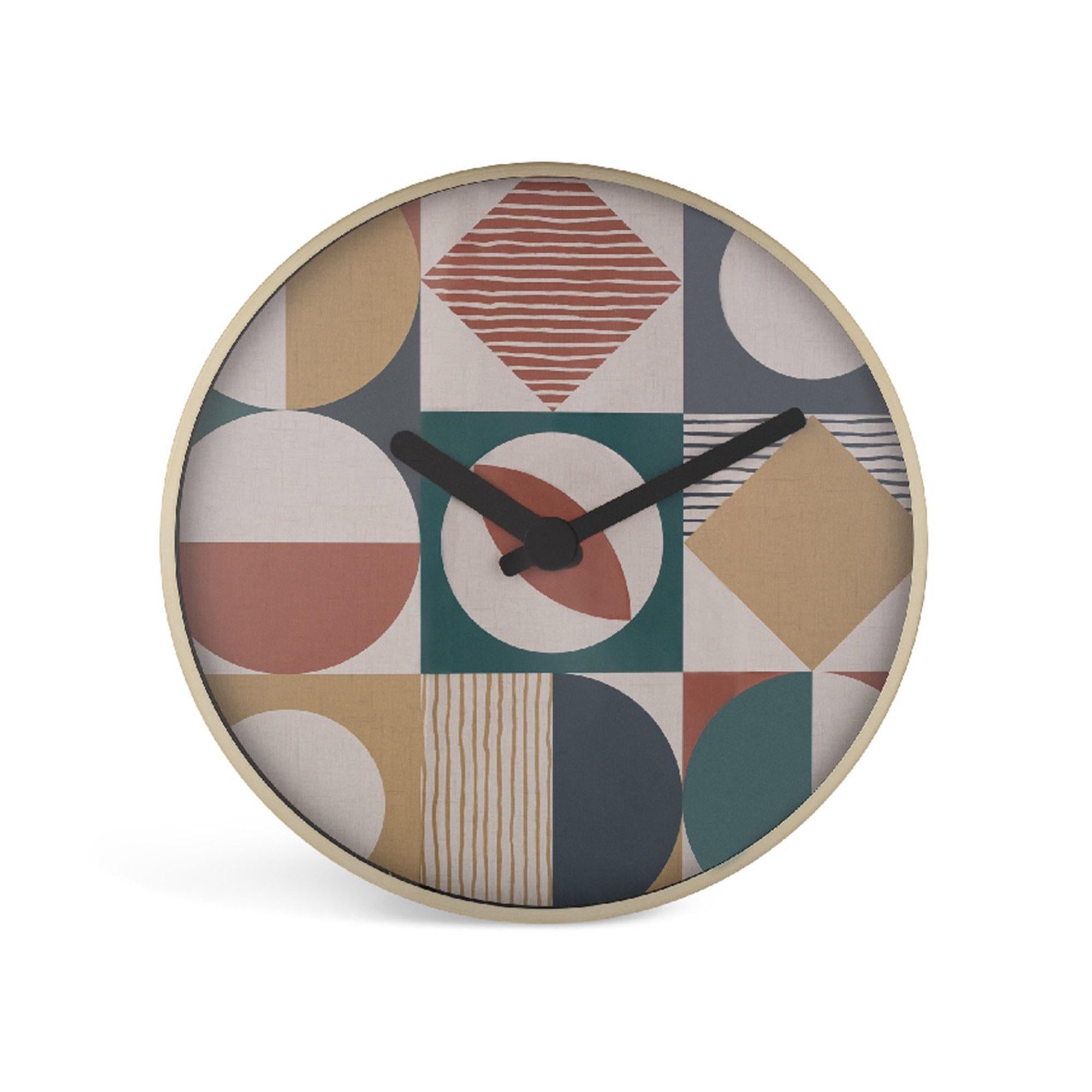 Habitat Gold Geometric Clock GOODS Sainsburys   