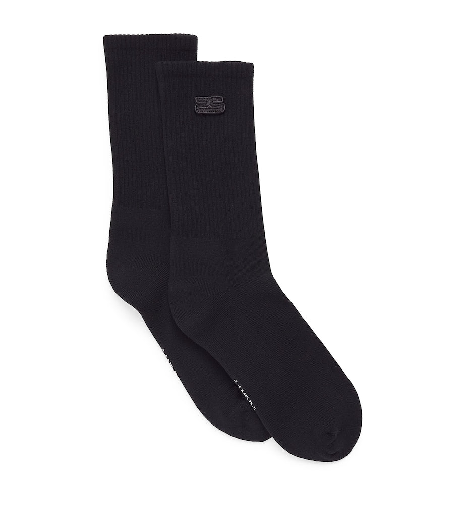 Sandro Paris cotton-blend Double S socks, UK version