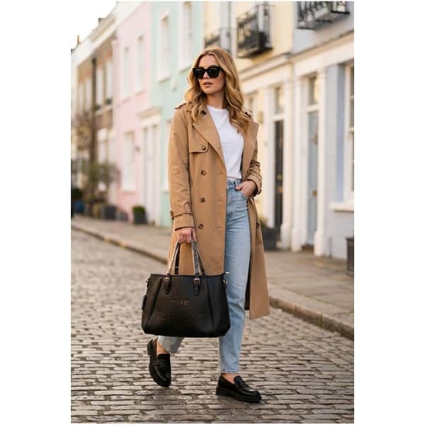 حقيبة IKRUSH pearl pebbled leather look tote، مستوردة من المملكة المتحدة