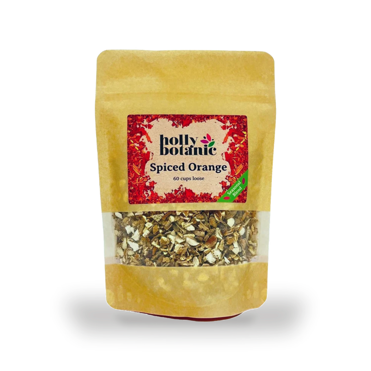 Holly Botanic spiced orange tisane 60 cup loose (British brand)