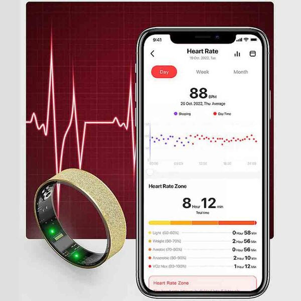 Leaper health monitoring smart ring frosted texture - British product