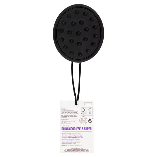 Superdrug scalp and shampoo massage brush for hair (British brand)