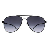 Hugo Boss BOSS 1641/S black gradient aviator sunglasses - British product