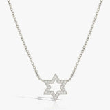 MUCHV star necklace 14k gold plated sterling silver cubic zirconia - British product