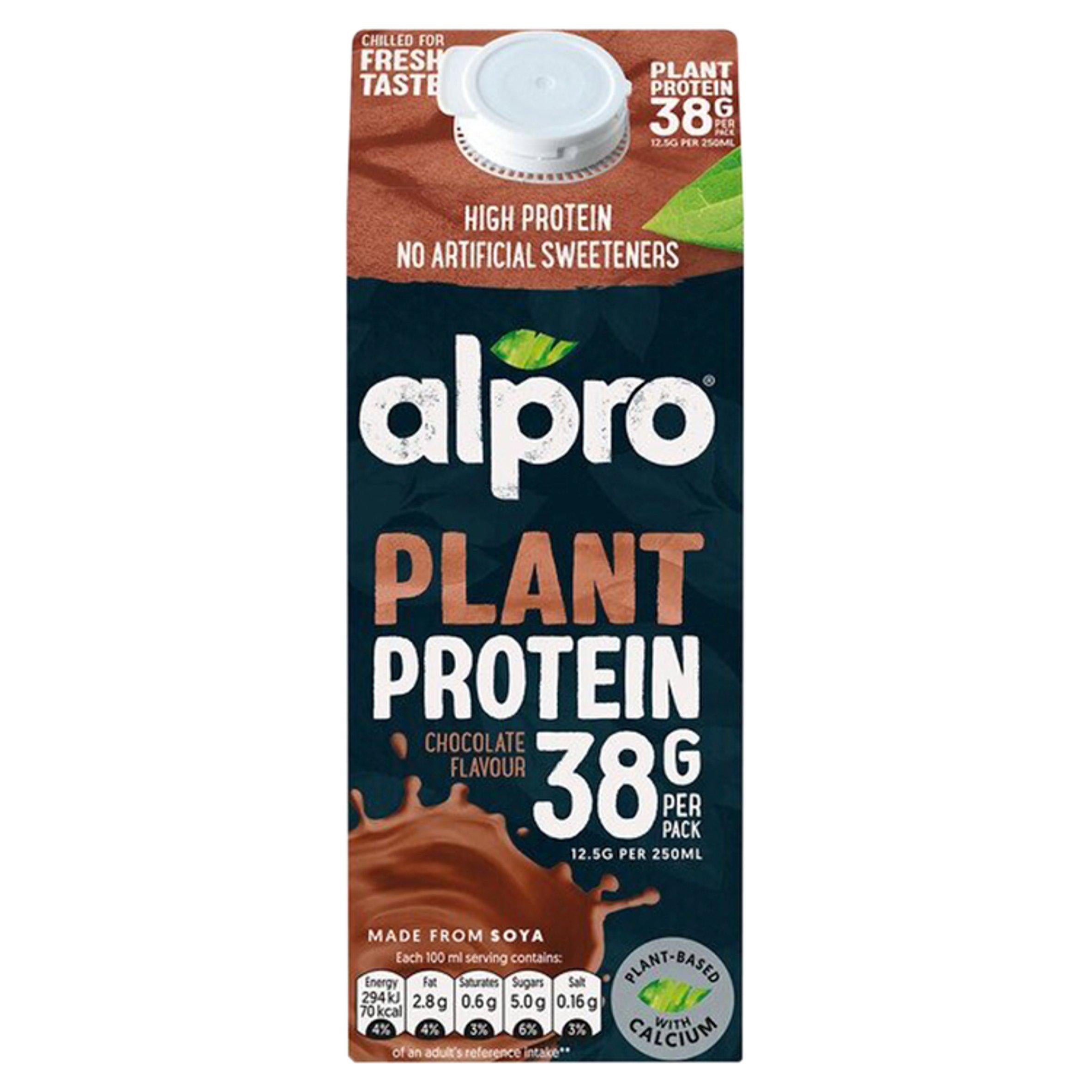 Alpro High Protein Chocolate Chilled Soya Dairy Alternative Drink 750ml GOODS Sainsburys   