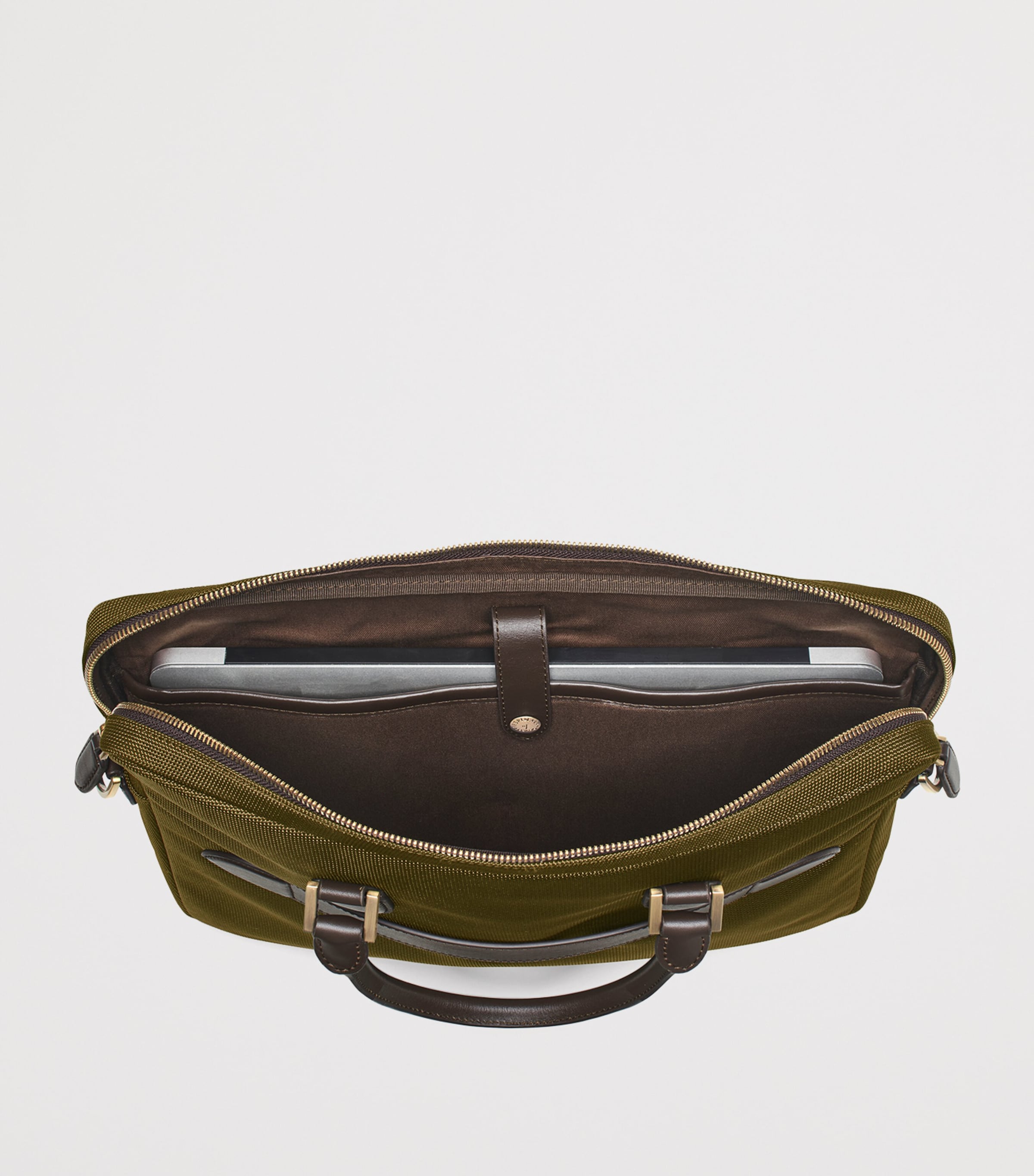 Aspinal of London nylon slim briefcase for laptop, UK version