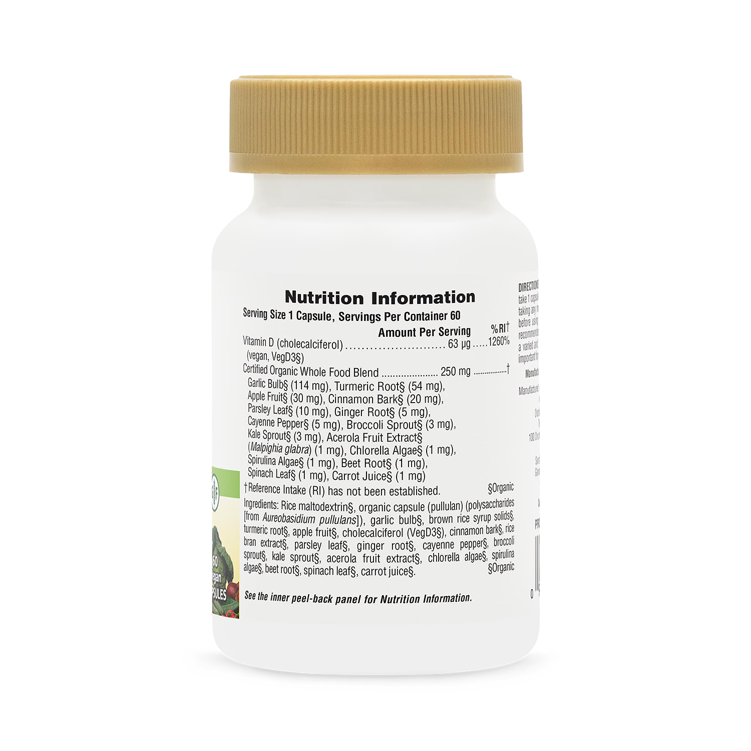 NaturesPlus Sol Garden organic vitamin D3 2500IU, imported from the UK