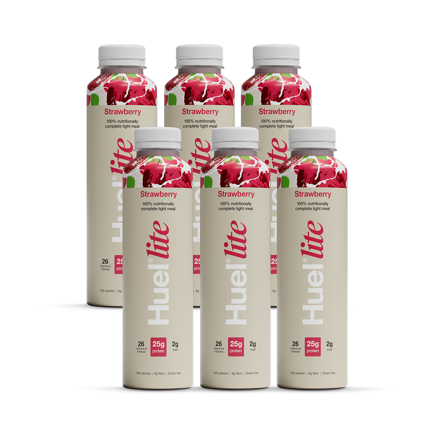 Huel Lite Strawberry nutritionally complete meal 6x500ml - British product