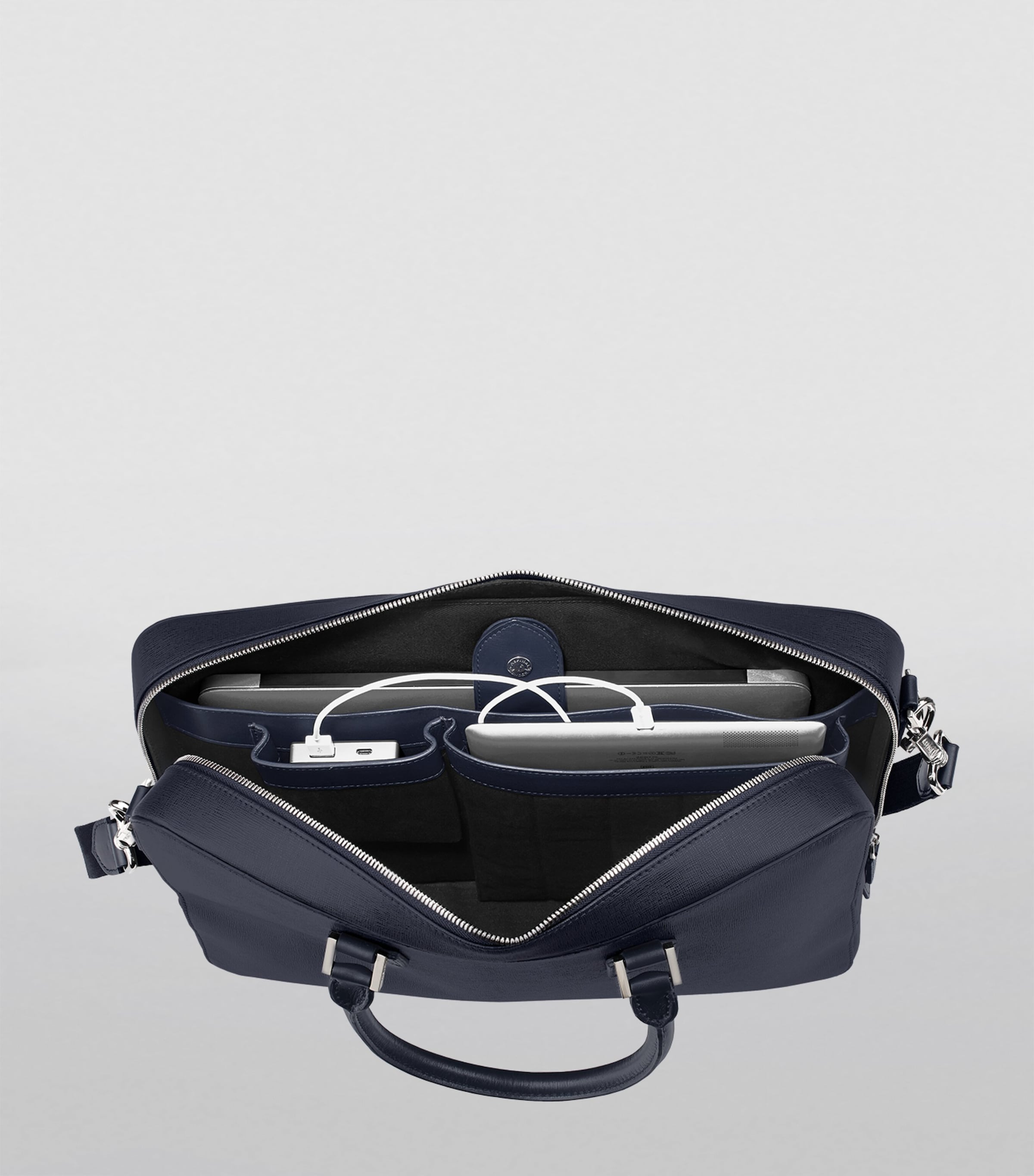 Aspinal of London leather Mount Street briefcase bag (British brand)