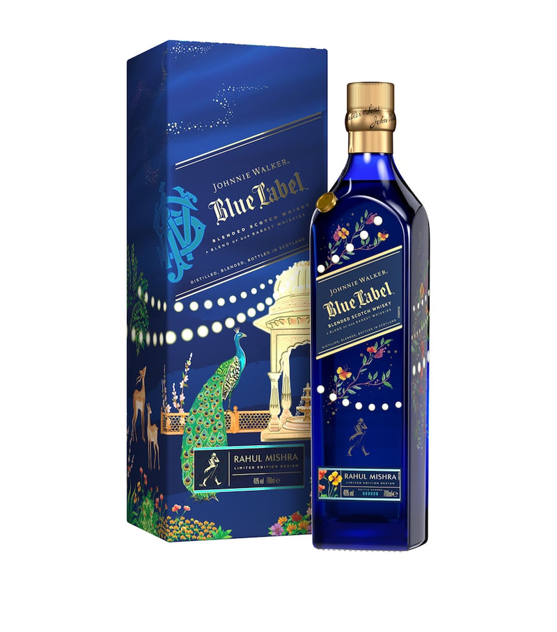 Johnnie Walker Blue Label whisky Rahul Mishra limited edition 70cl, UK version