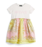 Versace Kids Cotton Barocco T-Shirt Dress 12 Months - 5 Years (British brand)