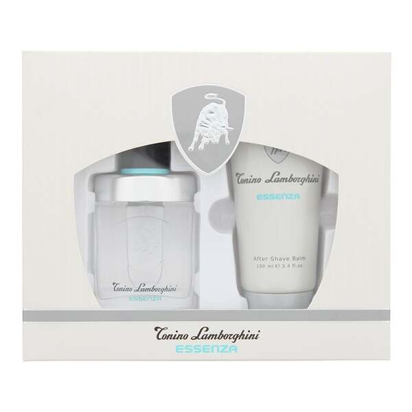 Lamborghini Essenza 2 piece gift set EDT 40ml aftershave balm 100ml (British brand)