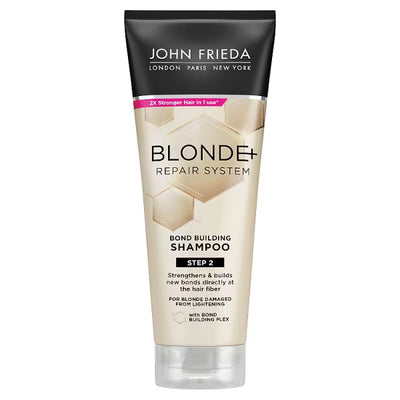 Superdrug John Frieda Blonde+ Repair System Shampoo Blond Hårpleie 250ml- Kjøp online på McGrocer