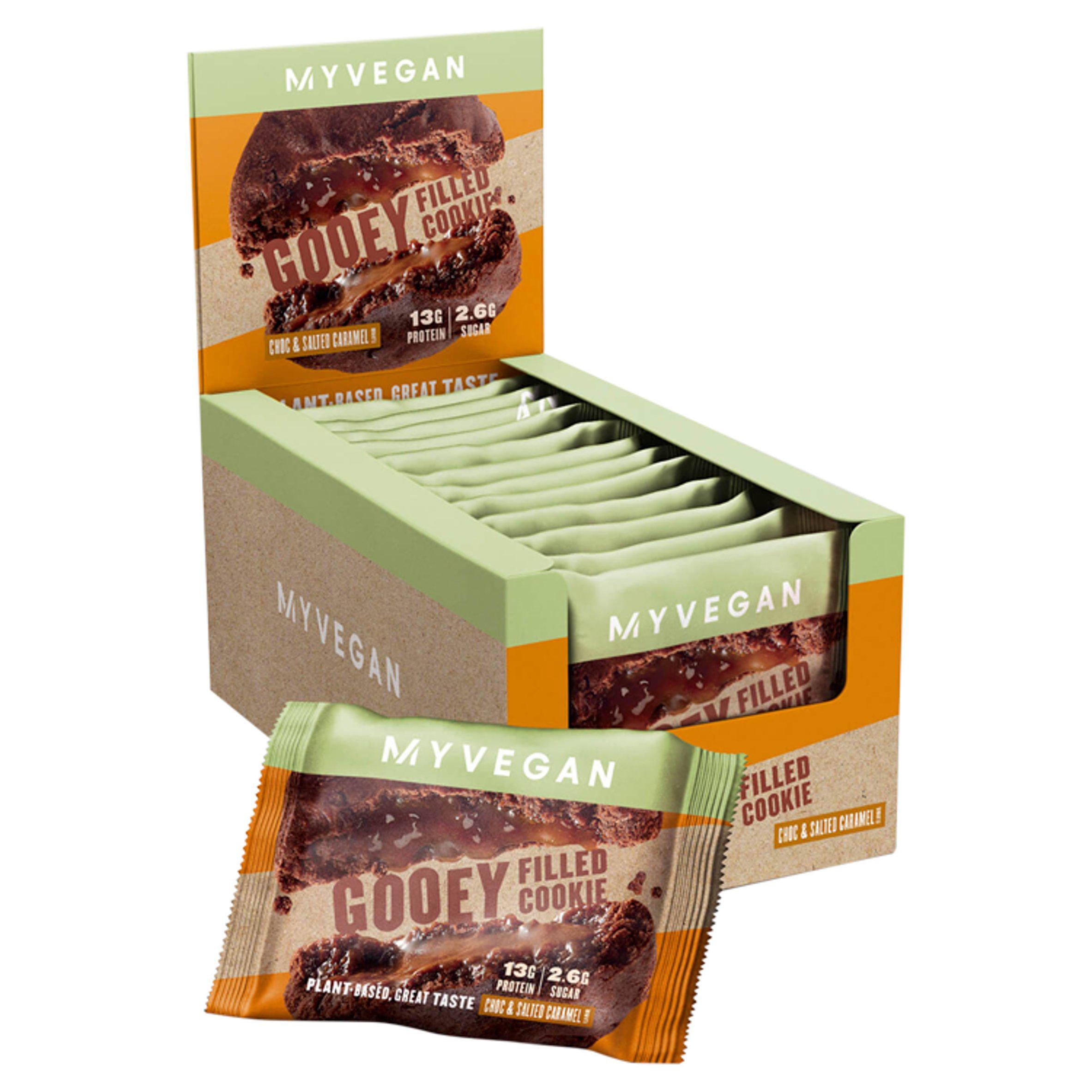 MyVegan Gooey Filled Cookie Choc & Salted Caramel Flavour 75g GOODS Sainsburys   